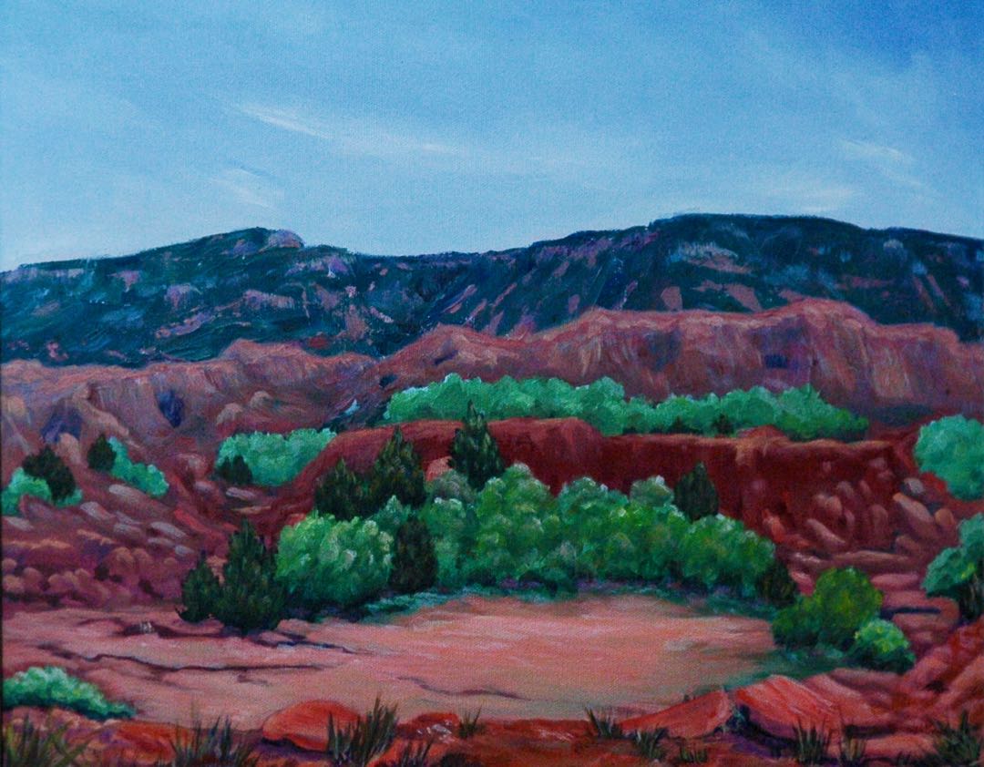 Natural Terrace — oil painting by Karen Wolfram