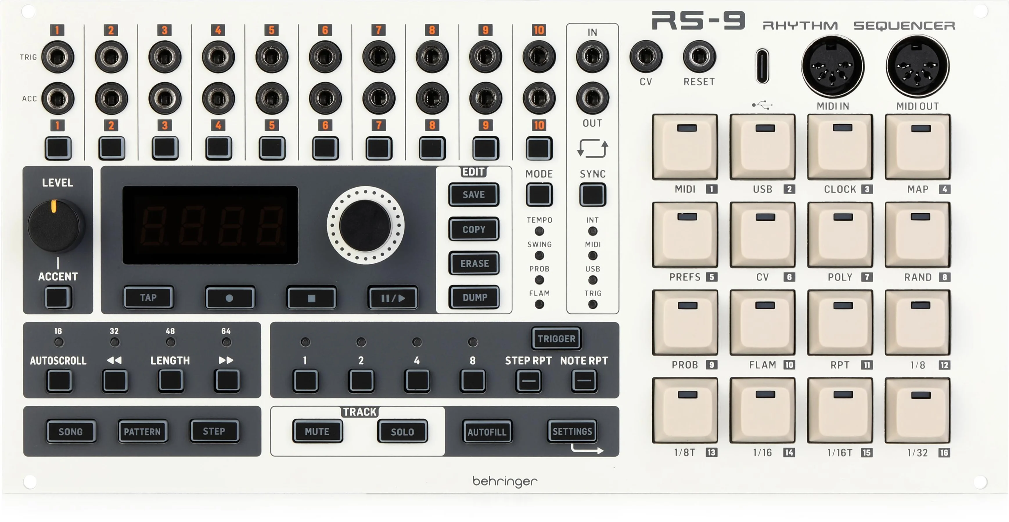 Behringer RS-9 Rhythm Sequencer - Notes